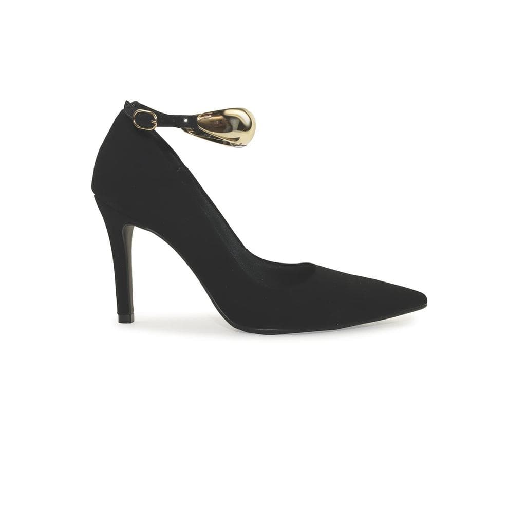 Scarpin Bebecê Salto Alto Fino Bold Tira Com Fivela