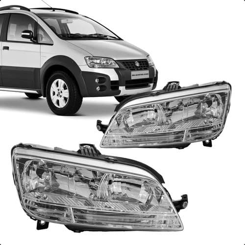 Par Farol Idea 2005 a 2010 Fiat Ambos os Lados