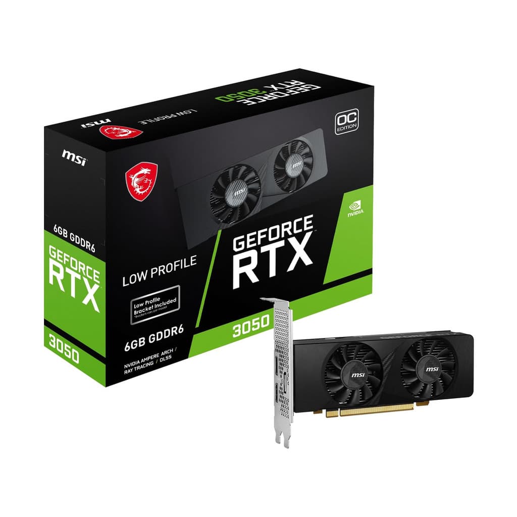Placa de Video MSI GeForce RTX 3050 LP OC Edition, 6GB, GDDR6, 96-bit, 912V812023