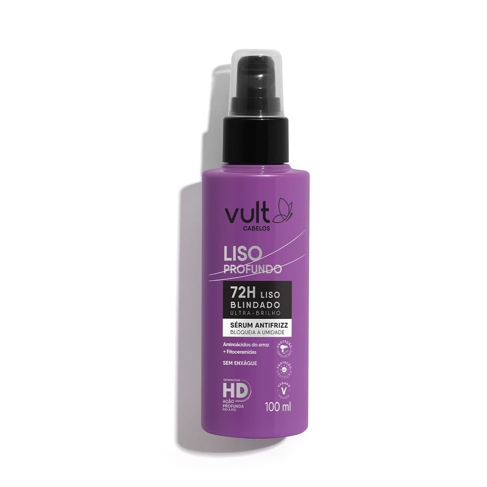 Vult Cabelos  Sérum Antifrizz Spray de Blindagem Liso Profundo 100ml