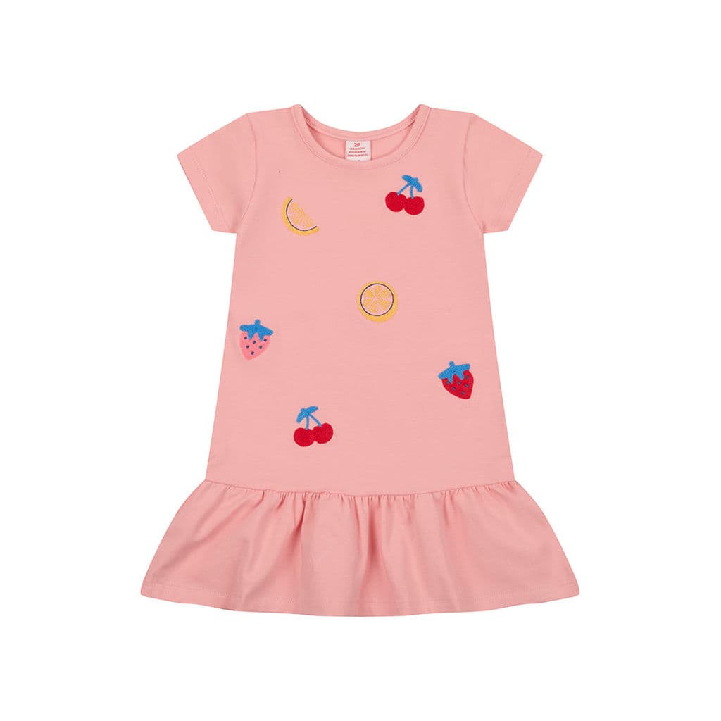 Vestido Curto Bordado Menina Marisol