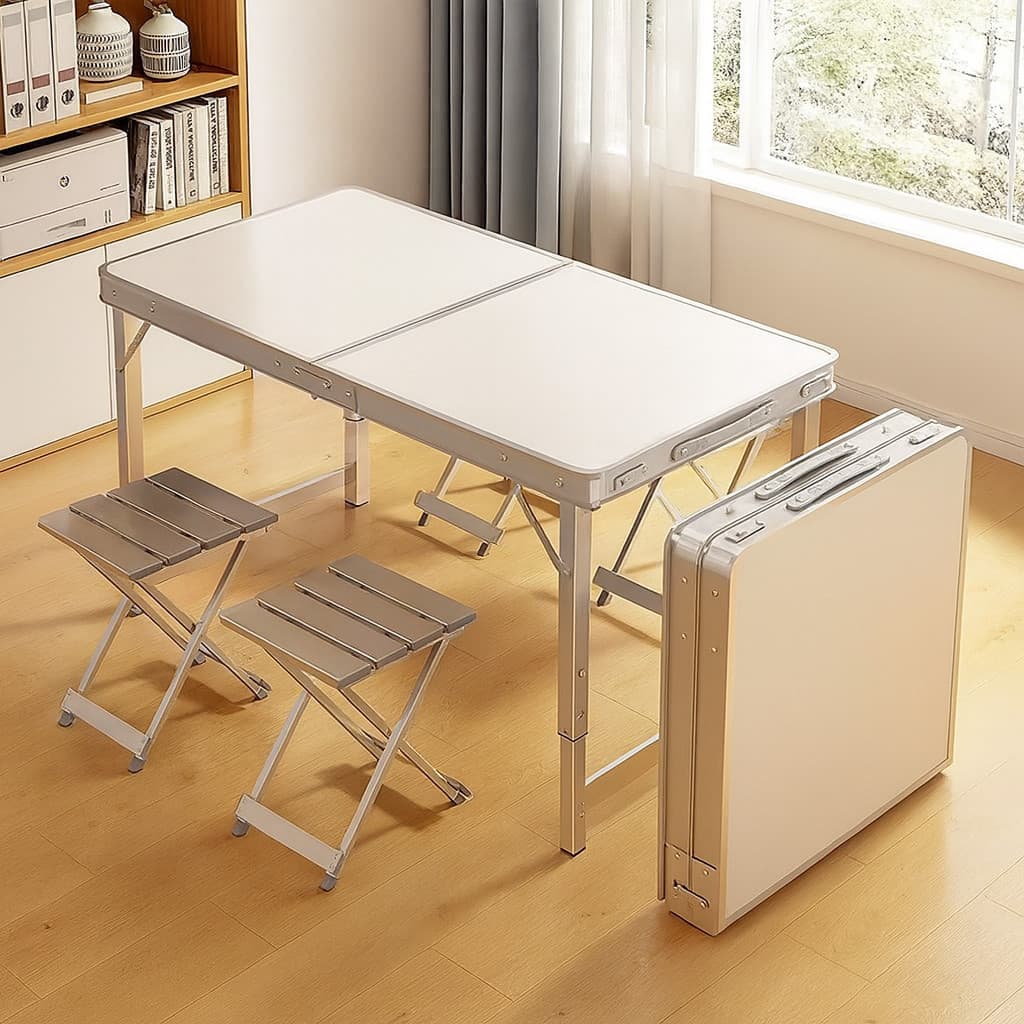 Conjunto Mesa e 4 Cadeiras Dobráveis Portátil Reforçada Oásis OIF-7640