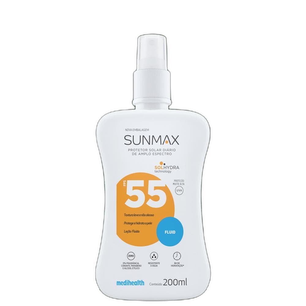 Sunmax Fluid FPS 55 - Protetor Solar 200ml