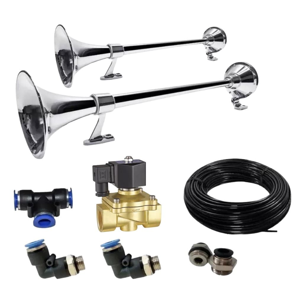 Kit Buzina Marítima Alto Rendimento Completo 74cm 12v / 24v