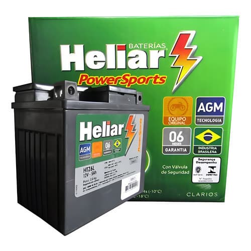 Bat Heliar Moto 5ah Original Cg 125/150 Xre300/nxr/titan/fan