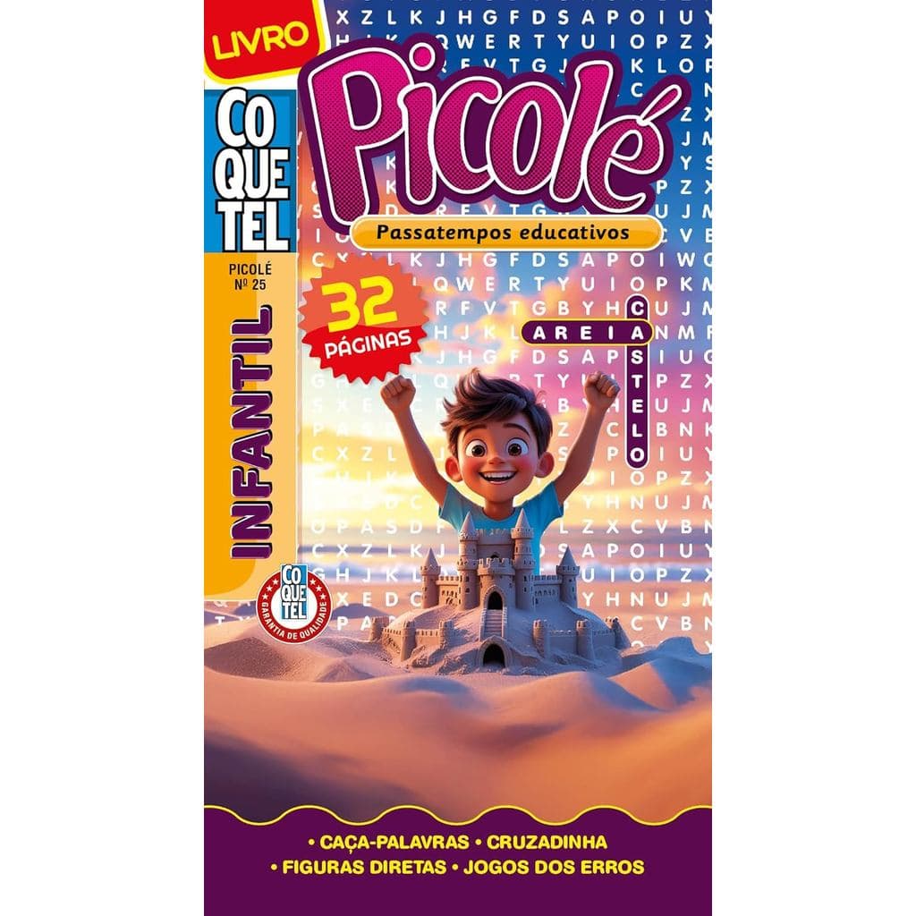 Livro Coquetel Picolé 25 | Passatempos Educativos