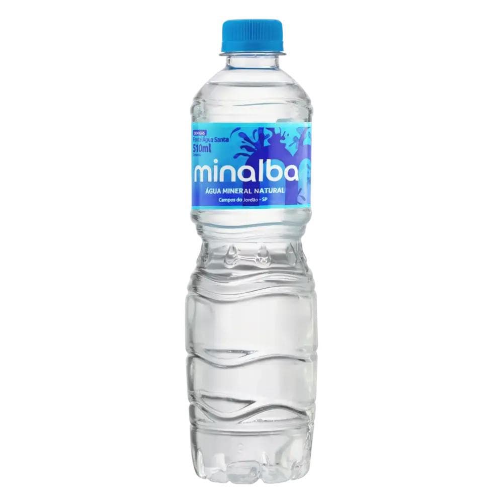 Água Mineral sem Gás Garrafa 510ml Minalba