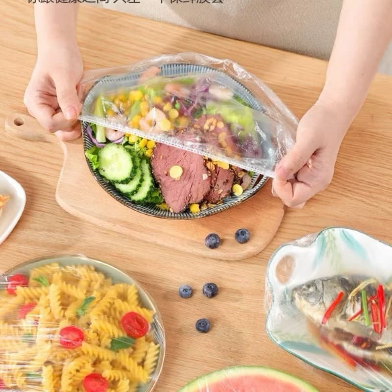 Kit 100 ate 300 Unidades de Tampa De Plástico descartável para alimento (MC19169)