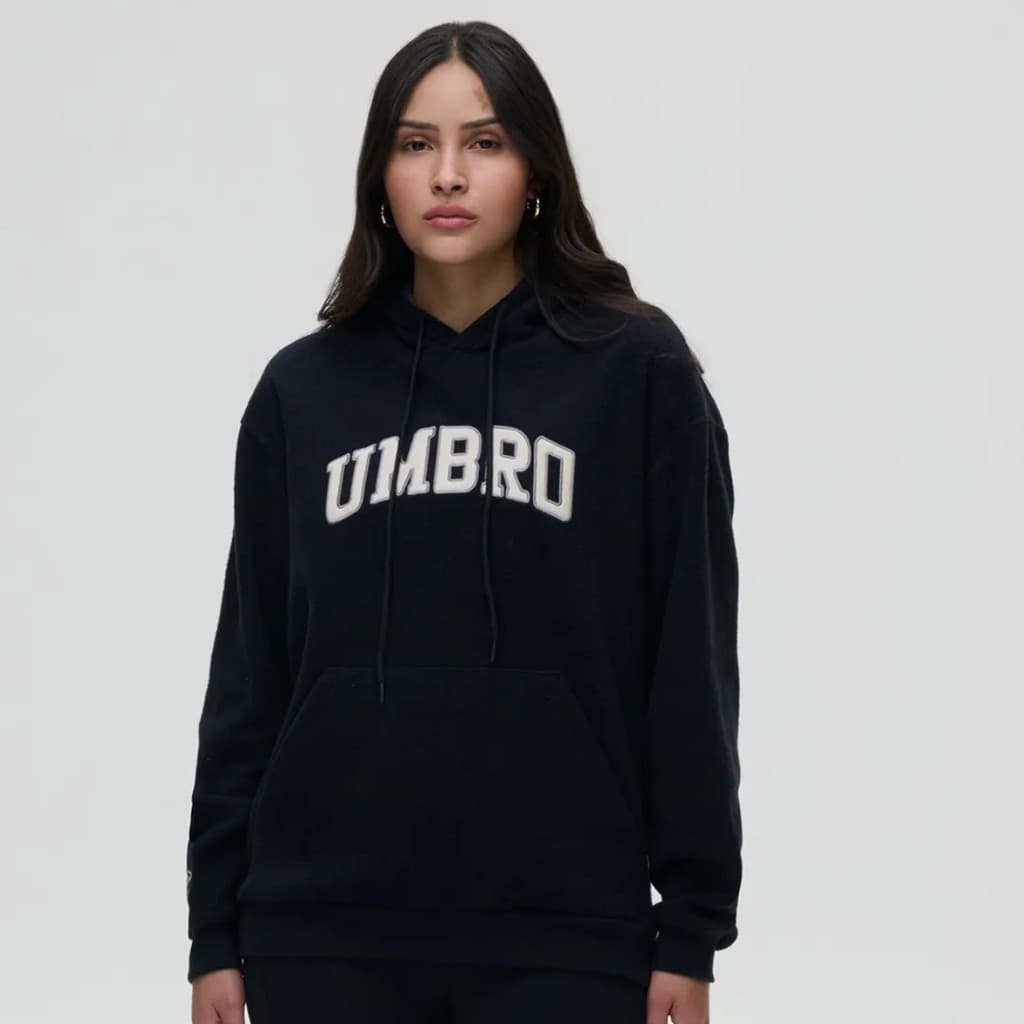 Moletom Umbro College Concept Unissex Casual Confortável Flanelado Inverno Estilo Street