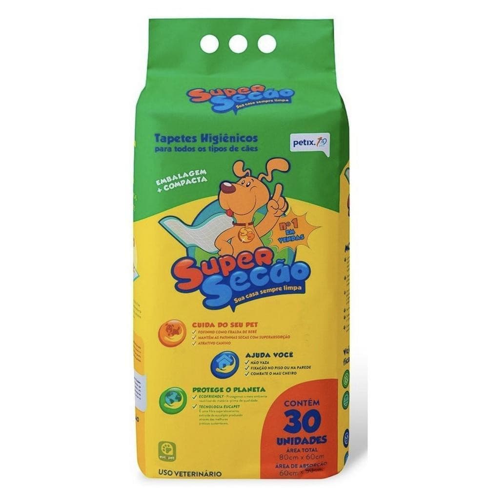 Tapete Higiênico Super Secão - 30 Unidades