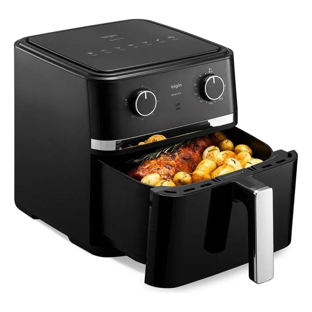 Fritadeira Elétrica Elgin 8 Litros Gran Fryer 127/220V Preto