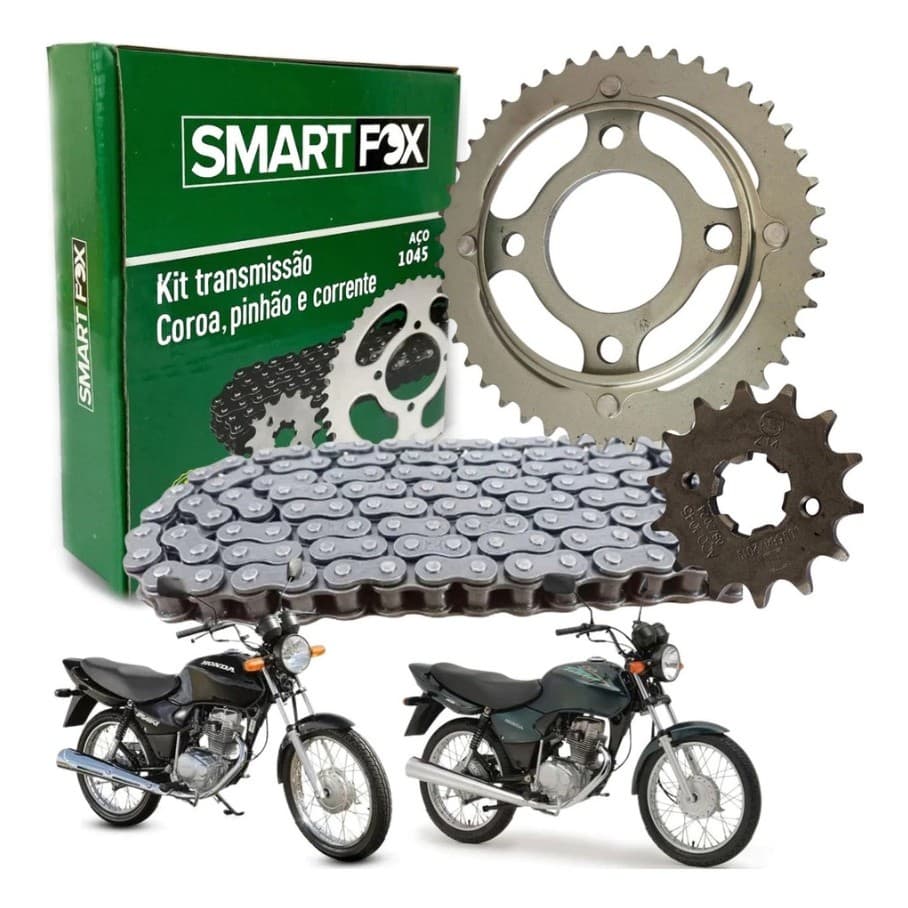 KIT RELAÇAO TITAN 125/FAN 125 00-08 - SMART FOX