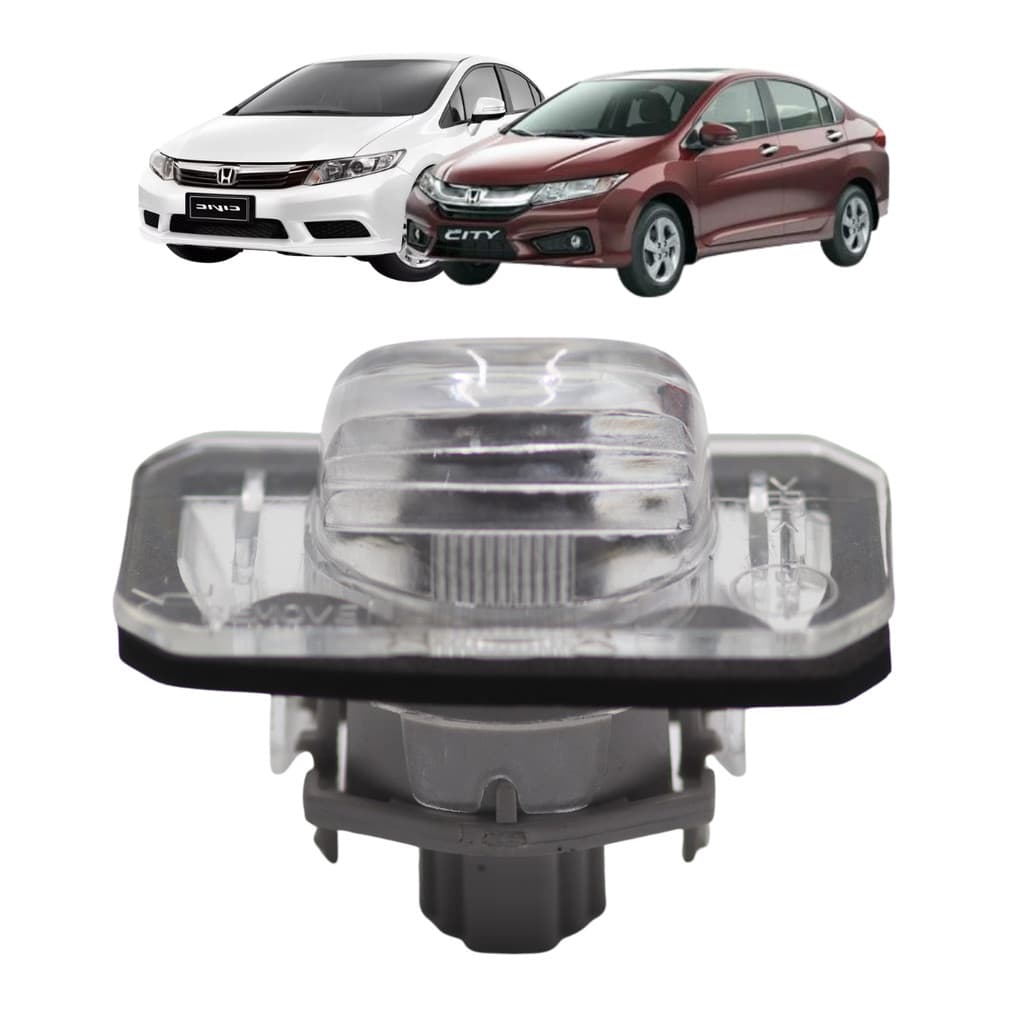 Lanterna Luz De Placa Civic 2001 A 2012 City 2009 A 2014 Com Soquete