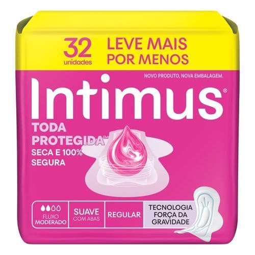 Absorvente Intimus Toda Protegida Dia Suave Com abas - 32 un