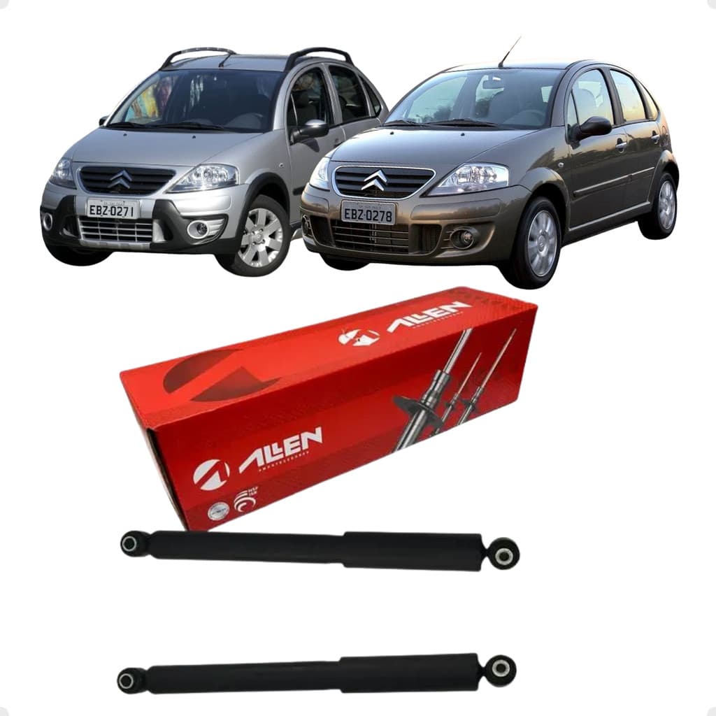 Par Amortecedor Traseiro A Gas Citroen C3 2003 Á 2012