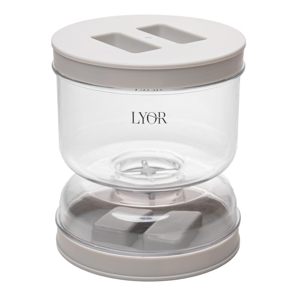 Pote Hermético para Conservas Lyor - Plástico com Separador 800ml Ideal para Salada Molho Frutas Cereais