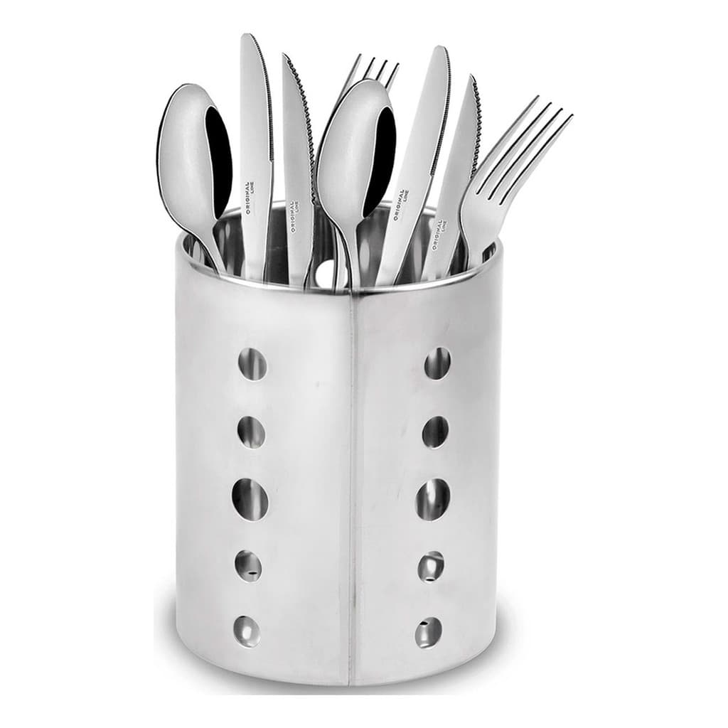 Suporte Para Talheres Em Aço Inox Linha Premium 12x15cm