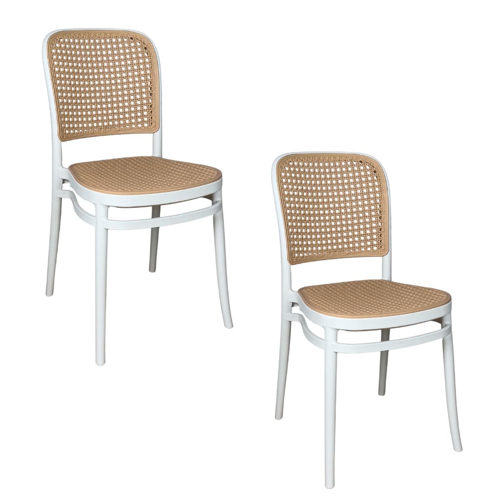 Kit 2 Cadeiras de Jantar Roma Oficial para Sala e Cozinha Branco