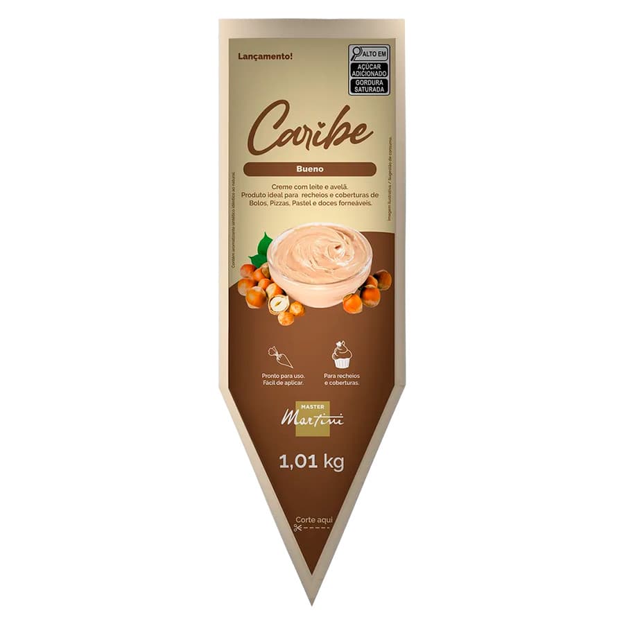 Bisnaga Caribe Bueno Recheio e Cobertura 1Kg Master Martini