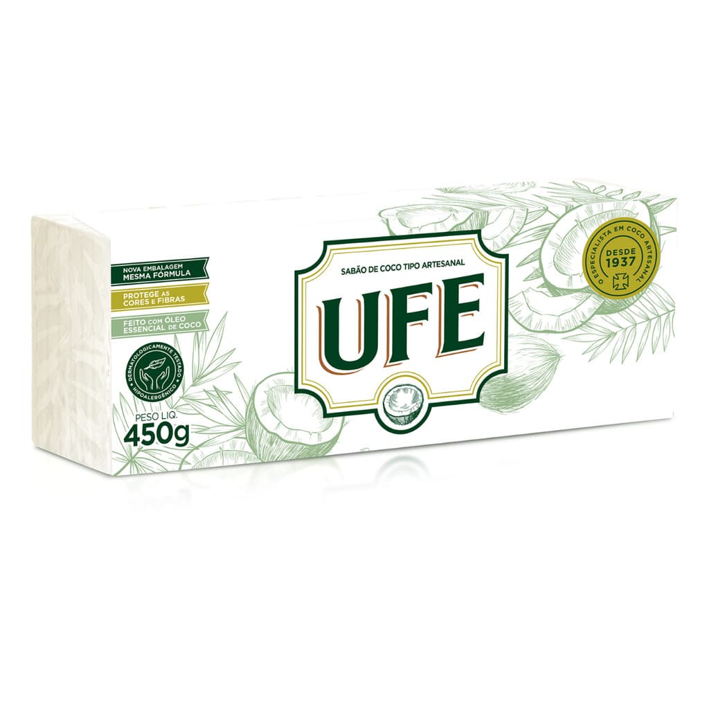 Sabão de Coco Pedra - 5x90g UFE