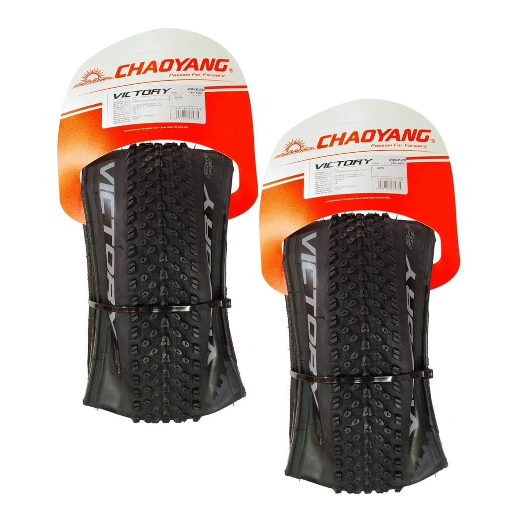 Par de Pneu MTB Chaoyang Victory Aro 29 x 2.20 Kevlar Preto