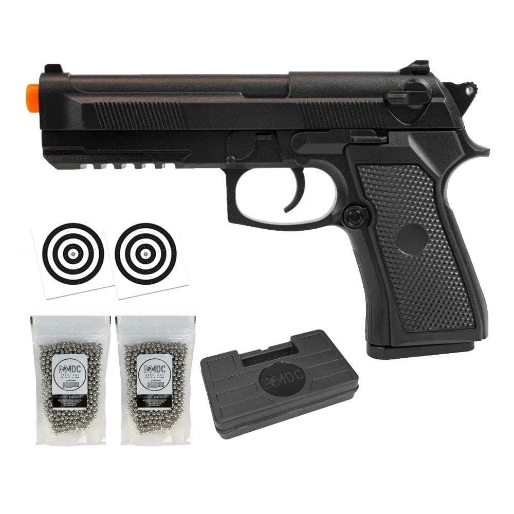 Pistola de Airsoft VG PT92 V21 Mola 6mm - Rossi + Itens
