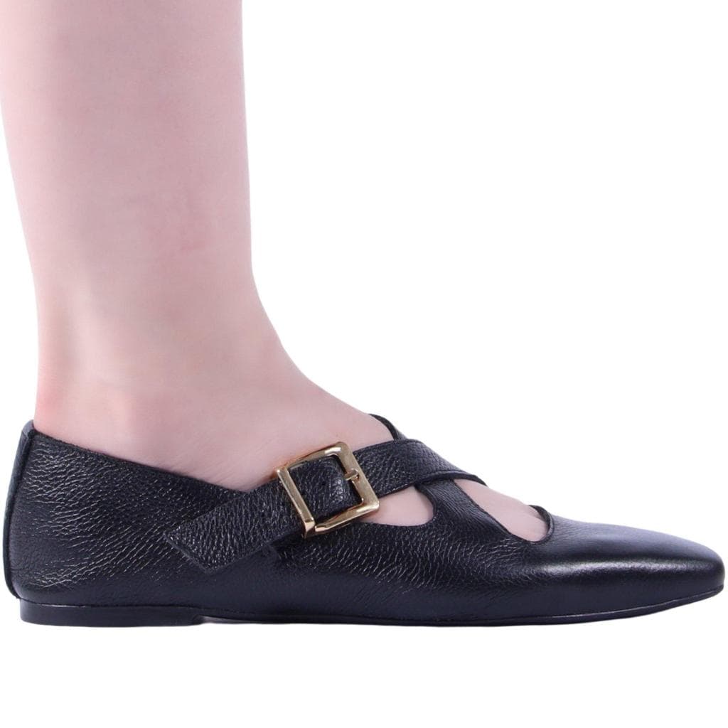 Sapatilha Feminina Zariff com Fivela 142087 Preto