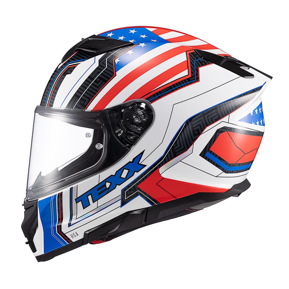 Capacete Texx  Kaiman Flag com Óculos Solar Interno