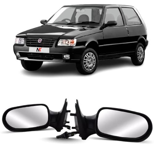 Par/Un Retrovisor Uno Fire Flex 2006 2007 2008 2009 2010 2011 2 Portas Com Controle