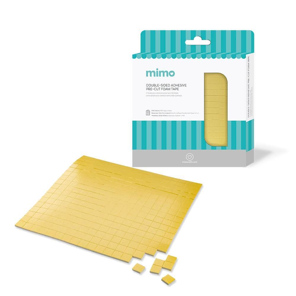 Fita Banana Adesiva Dupla Face Picotada - Mimo - 1cm x 1cm - 1156 Peças