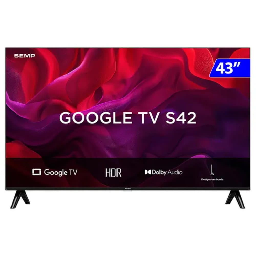 Smart TV Semp LED 43 Full HD Wi-Fi Android TV 43S42