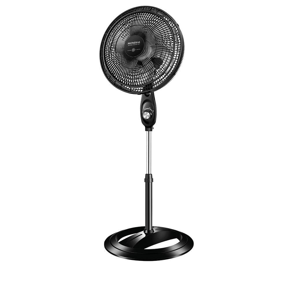 Ventilador Coluna 40cm Super Power Mondial Preto e Prata 140W VSP-40C-NB