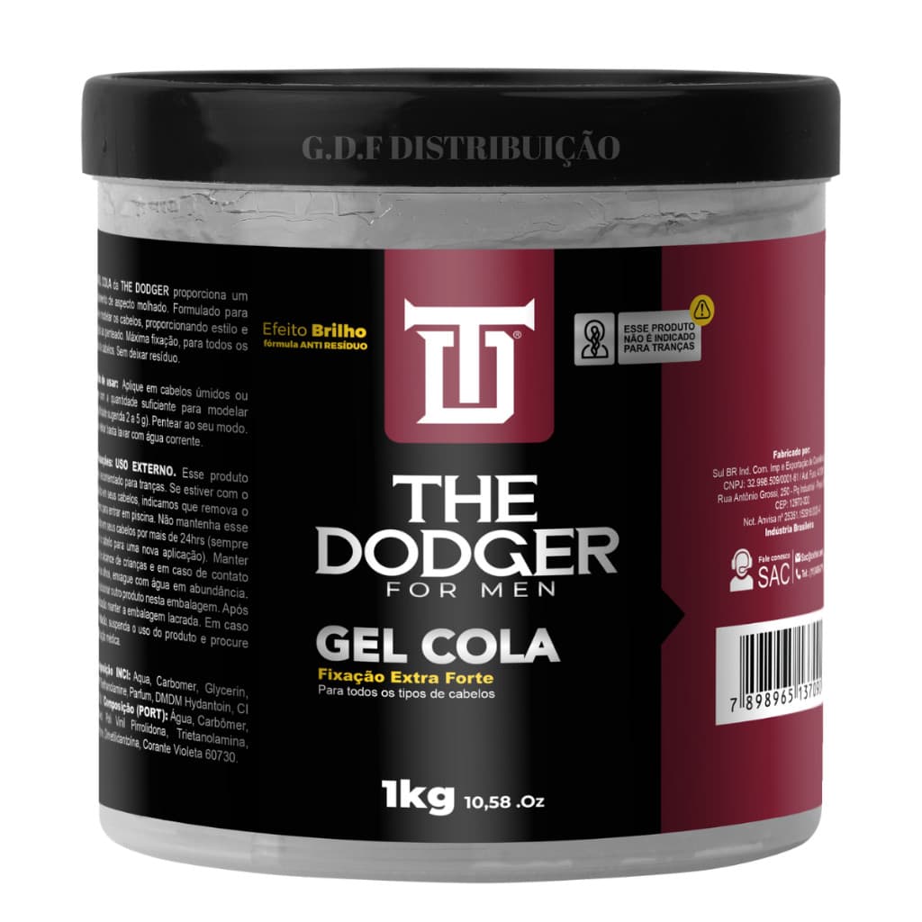 GEL COLA ´PARA CABELO 1KG - THE DODGER