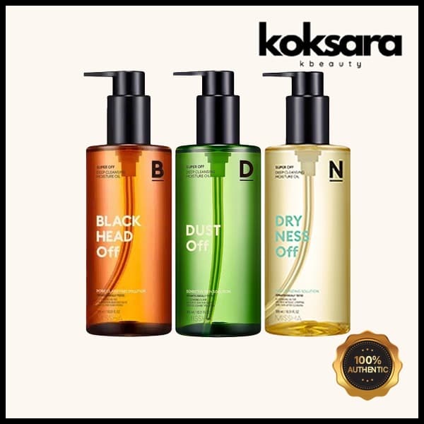 Missha super off cleaning oil 3 types 305ml(Black HEAD OFF/Dust OFF/Dryness)