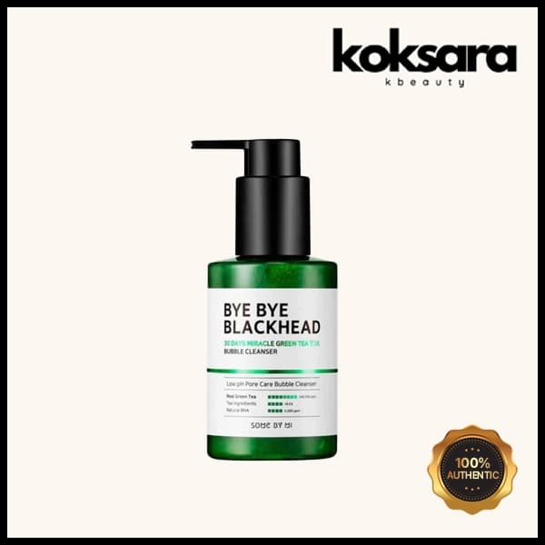 some by mi bye bye blackhead 30 days miracle green tea tox bubble cleanser 120ml
