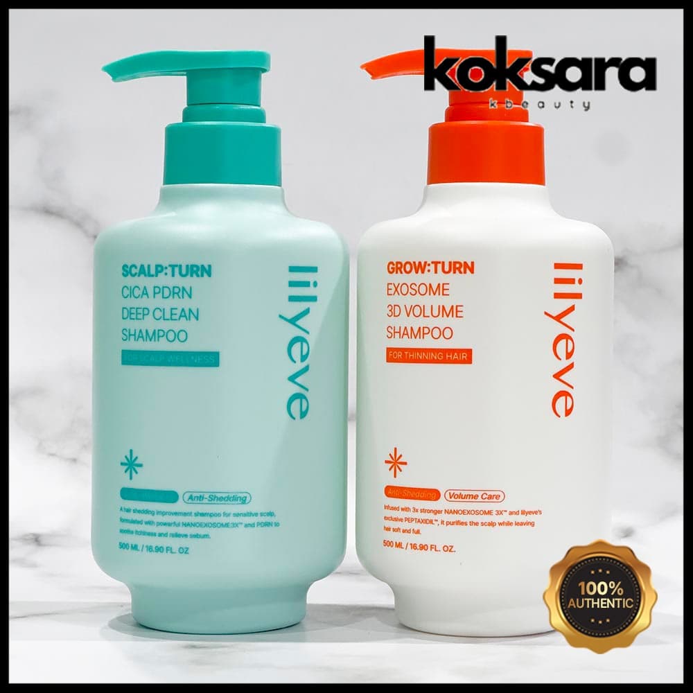 Lilyeve Growton 3D Volume / Scalpturn Cica PDRN Shampoo 500ml 2 Types