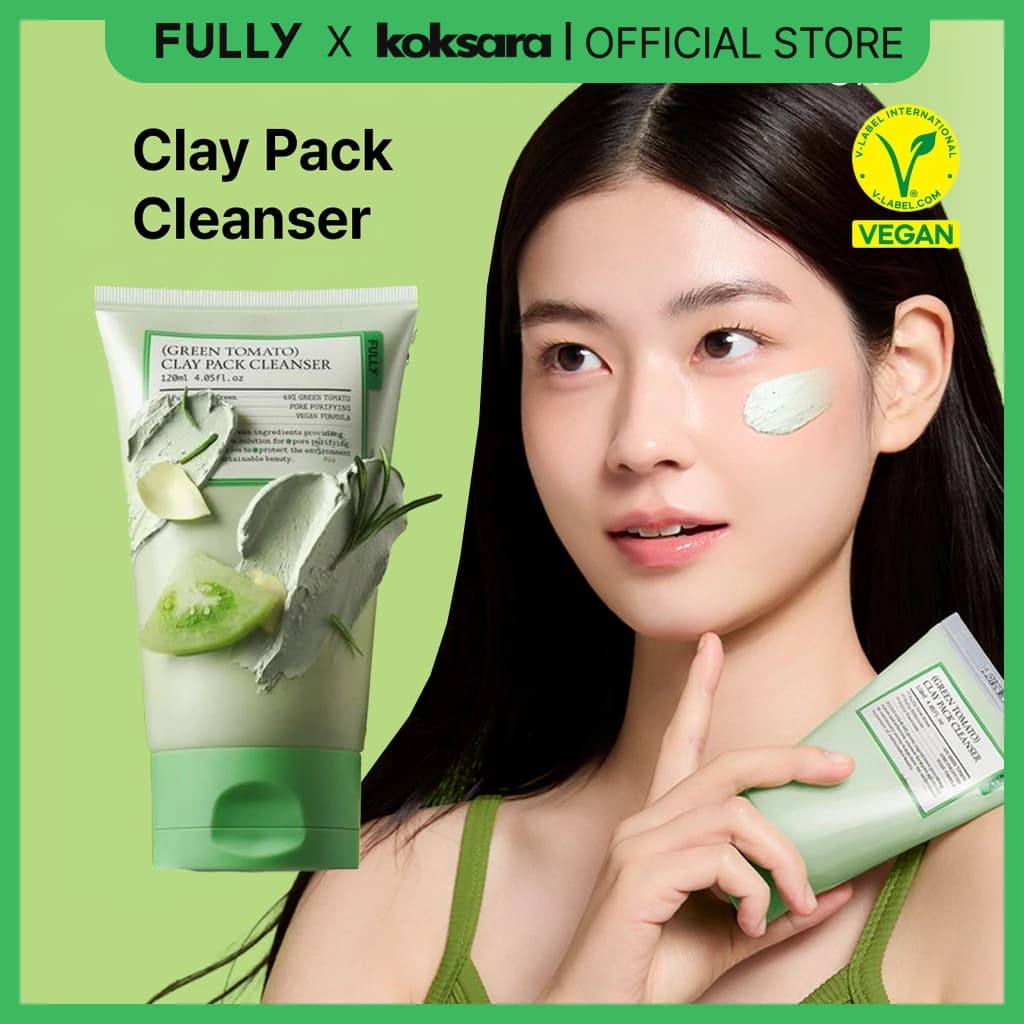 FULLY OFFICIAL Green Tomato Clay Mask Cleanser 120ml, 30ml