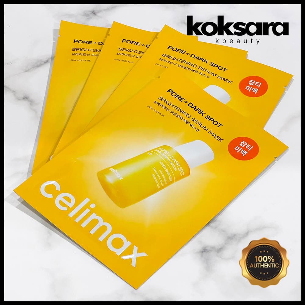 Celimax Brightening Pore Blemish Serum Mask 1EA /4EA sheet