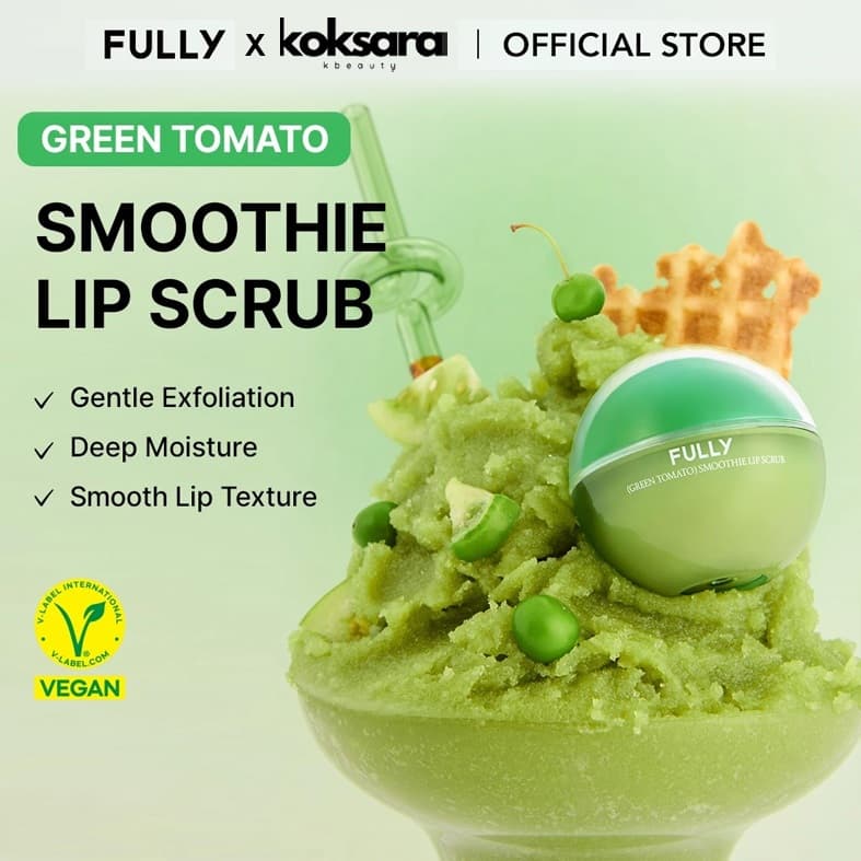FULLY OFFICIAL Green Tomato Smoothie Lip Scrub 12g